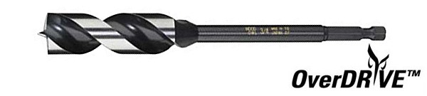OverDRIVE Fast Boring Bits - Designed for Cordless (Battery Operated) Drills