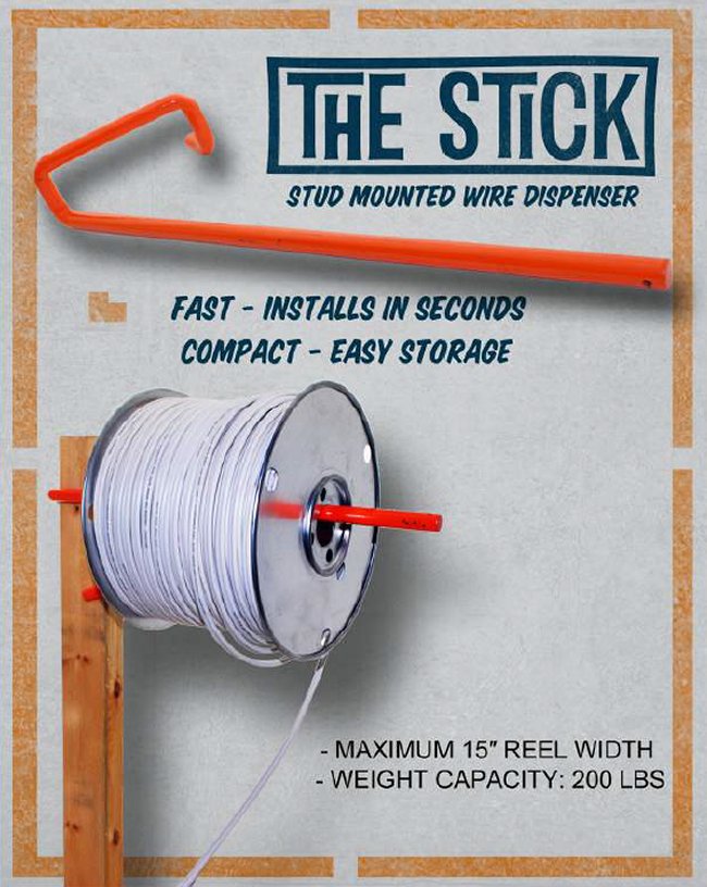 The Stick Stud Mounted Cable Dispenser