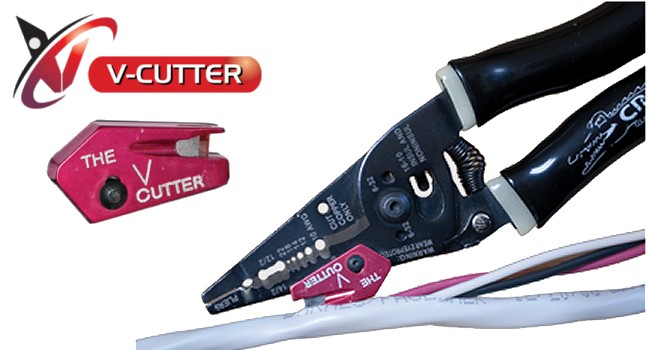 V-Cutter - Electrician's Add-On Cable Sheathing Stripper - Rack-A-Tiers 47010